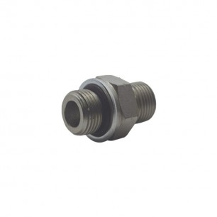 ADAPTADOR MACHO BSPP 60° A MACHO BSPP CON ORING