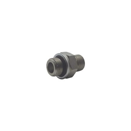 ADAPTADOR MACHO BSPP 60° A MACHO BSPP CON ORING