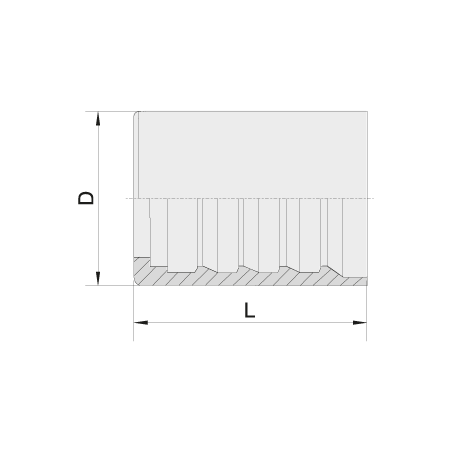 00400 00401 FERRULA PARA MANGUERA SAE 100 R12 - 4SP 4SH PARA PELAR