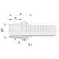 15611 ESPIGA MACHO NPT PARA MANGUERA R1-R2 - R12-4SP