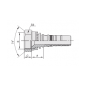 26713 ESPIGA HEMBRA JIC INTERLOCK PARA MANGUERA R13 - R15