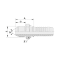 16713 ESPIGA MACHO JIC INTERLOCK PARA MANGUERA R13-R15