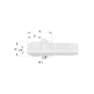 16713 ESPIGA MACHO JIC INTERLOCK PARA MANGUERA R13-R15