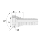 27811 - 27812 ESPIGA HEMBRA SAE 45° RECTA PARA MANGUERA R1 - R2 - R12 - 4SP