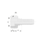 24211T ESPIGA HEMBRA ORFS A/PLANO RECTA PARA MANGUERA R1 - R2 - R12 - 4SP