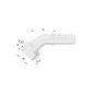 24241T ESPIGA HEMBRA 45° ORFS A/PLANO PARA MANGUERA R1 - R2 - R12 - 4SP