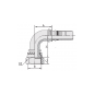 24293 ESPIGA HEMBRA 90° ORFS A/PLANO INTERLOCK PARA MANG. R13 - R15