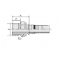 14213 ESPIGA MACHO ORFS A/PLANO PARA MANGUERA R13-R15