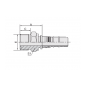 14213 ESPIGA MACHO ORFS A/PLANO PARA MANGUERA R13-R15