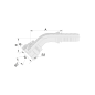 21641 ESPIGA HEMBRA 45° NPS PARA MANGUERA R2 - R12 – 4SP