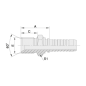 12611A ESPIGA MACHO BSP PARA MANGUERA R1 - R2 - R12 - 4SP