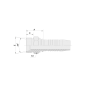 10411 ESP. M. METR. LIVIANA RECTA PARA MANGUERA R1 - R2 - R12 - 4SP