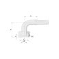 20591T ESP. H. 90° METR. PESADA PARA MANGUERA R1 - R2 - R12 - 4SP