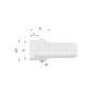 10511 ESP. M. METR. PESADA RECTA PARA MANGUERA R1 - R2 - R12 - 4SP 10511 ESP. M. METR. PESADA RECTA PARA MANGUERA R1 - R2 - R12 - 4SP